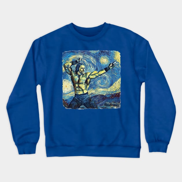 Conan the Barbarian Van Gogh Style Crewneck Sweatshirt by todos